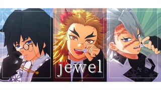 【鬼滅のMMD】jewel【煉獄杏寿郎・冨岡義勇・不死川実弥】