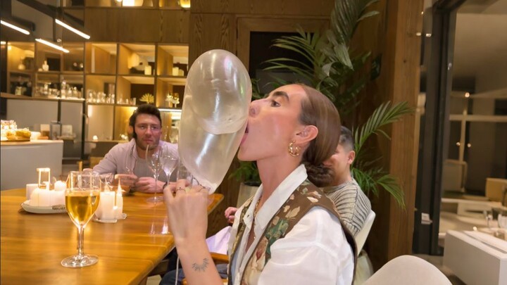 Dessert balloons from a high-end restaurant—eat one and your voice will change!?