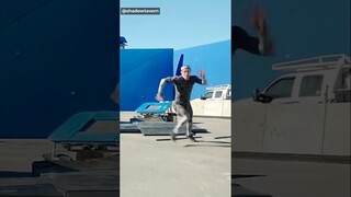 За кадром: "Человек-паук: Нет пути домой" - Том Холланд сам исполняет свои трюки #shorts #mcu