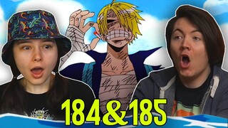 SANJI vs ENERU 👒 One Piece Ep 184 & 185 REACTION & REVIEW