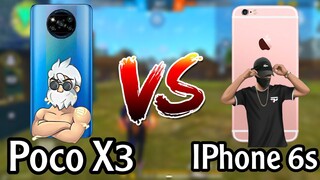 Poco X3 Pro VS IPhone 6s Plus 📲 Free Fire 🥶🔥