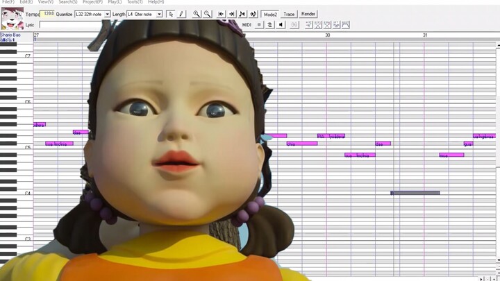 鱿鱼游戏 - 红光绿光 【包乐心】(UTAU)