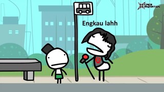 Tiber Mat Rock jumpe Budak Sekolah | Animation Malaysia