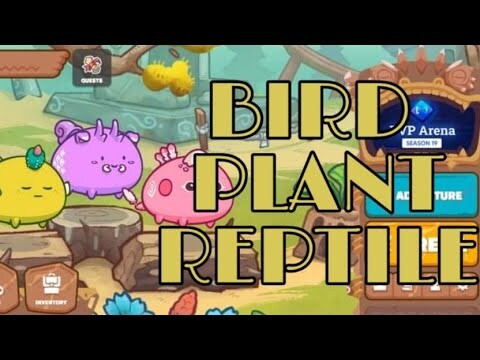 [Axie Infinity] Paano pataasin ang MMR sa Axie | Bird Plant Reptile