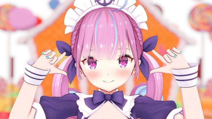 【2D Cartoon Rendering】Aqua Minato - Yeah Oh Ahhh Oh!
