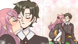 Anya Kisses Her Crush [Anya x Damian] | Spy x Family Comic Dub