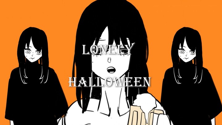 "Người đàn ông cưa máy viết tay" LONELY HALLOWEEN