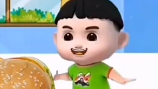 Dudu has a hamburger quilt