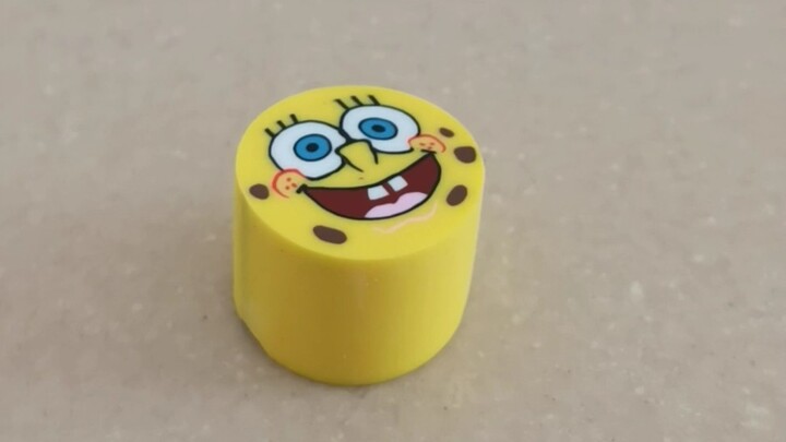 Several different ways to cut SpongeBob SquarePants