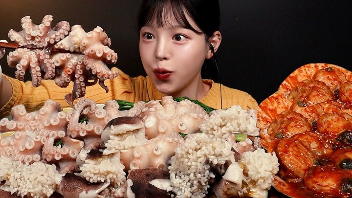 【Boki Chinese Subtitles】It’s octopus season—so satisfying to pop one in your mouth at a time!