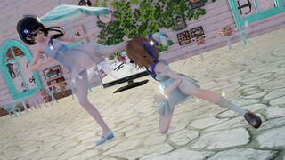 【Fighting MMD】Niaohan street showdown, the scene is very chaotic! (Including defeat CG)