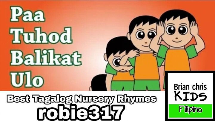 Paa Tuhod Balikat Ulo | Best Tagalog Nursery Rhymes | robie317