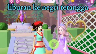 liburan ke negri tetangga || sakura school simulator special idul fitri