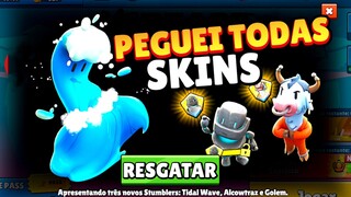 PEGUEI TODAS AS NOVAS SKINS DA ATUALIZAÇÃO - Stumble Guys