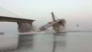 สะพานที่กำลังก่อสร้างในอินเดียถล่มครั้งที่สอง