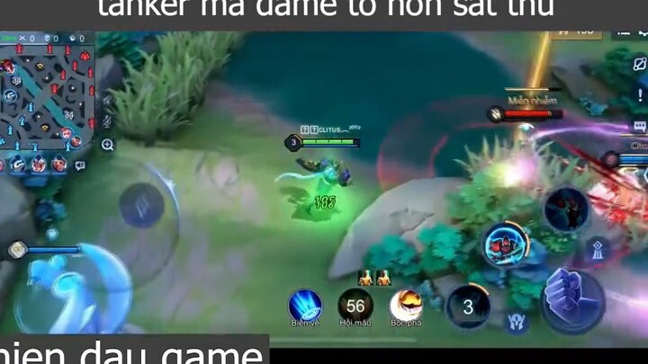 tanker mà dame to hơn sát thủ p1 #chiendaugame