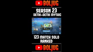butuh 123 match buat sampe ke mythic season 23 ini #shorts #shortsmlbb