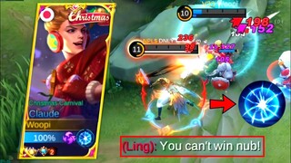 WHY LING USERS HATES CLAUDE WITH VENGEANCE SPELL! | MLBB