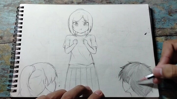 menggambar anime simple