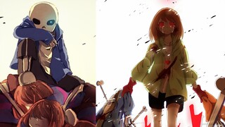 Item Malam Tahun Baru Undertale】Sans vs Chara