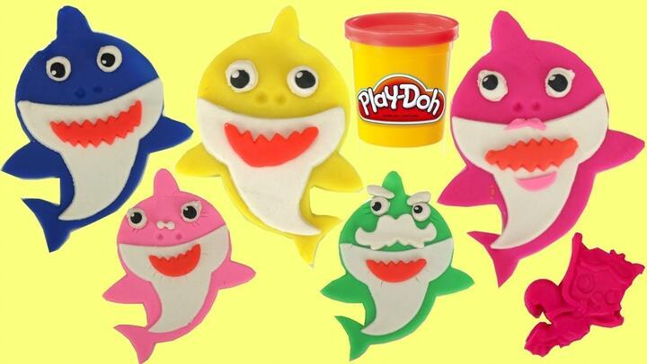 Pinkfong Baby Shark Play-Doh Set Molding Family Kit Craft