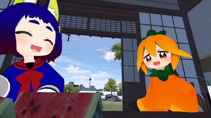 Do a little warm-up before eating watermelon~ [Lein]