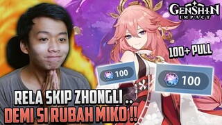 Rela Skip Zhongli Demi Dia .. 100+ Pull Gacha Yae + Weaponnya !! ~ Genshin Impact