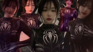 Demoness Zhang Nayoung's Spider-Man series—innocent face, devilish figure—is this what contrast is a