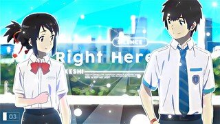 Your Name (Kimi no Na wa) EDIT (AMV) - keshi - right here (60FPS) + Project File