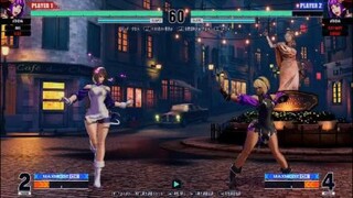 KOF15　チャンピオンK´vs拳皇アンディ　最高峰の読みあい　チャンピオンロバートも強すぎる