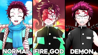 All Tanjiro's Forms In Demon Slayer (Demon King, Sun God...)