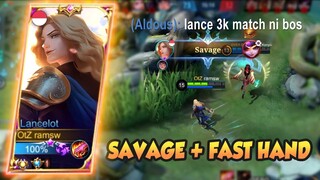 SAVAGE + FAST HAND LANCELOT, SOLO RANK CARRY THE GAME - LANCELOT FASTHAND GAMEPLAY #344