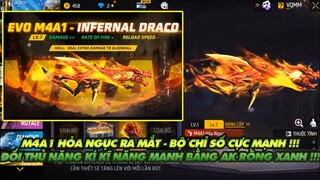 Free Fire| M4A1 nâng cấp ra mắt mạnh như AK rồng xanh - Cách lấy đồ học viện chiến binh quay lại!