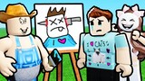 Roblox YouTubers draw each other..