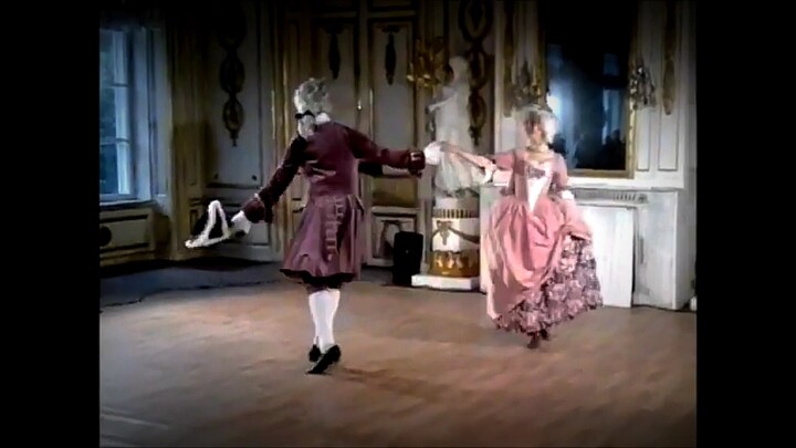 رقصة الباروك روكوكو مينويه 1735