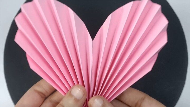 How to Make an Accordion Paper Heart ❤️ | Easy Paper Heart DIY | Origami Folding