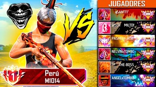 Puse a prueba al "TOP 1 M1014" contra 6 JUGADORES 👹🔥 Free Fire