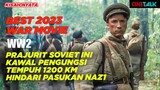 SPESIAL KEMERDEKAAN !! PRAJURIT SOVIET BAWA ROMBONGAN  LINTASI HUTAN BELARUSIA MENGHINDARI NAZ1