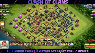 TH14 Super Valkyrie Attack Strategy With 7 Healer #3