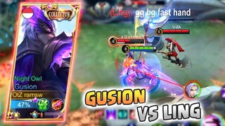 GUSION TOP GLOBAL GAMEPLAY, GUSION FAST HAND COMBO | GUSION GAMEPLAY | MLBB