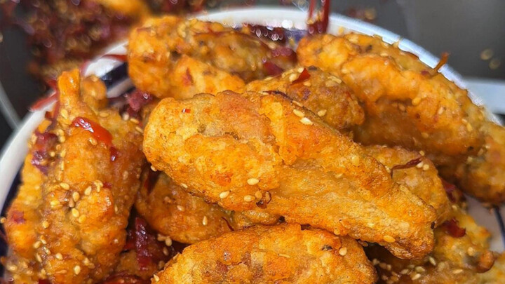 ปีกไก่บางส่วนเย็นแล้วก็ยังฟูฟ่อง!