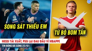 TIN BÓNG ĐÁ 22/1| Messi tái xuất, PSG lại đau đầu vì Mbappe; Từ bỏ Haaland, MU trông nhờ vào CR7