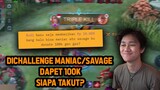 LANCELOT JEJE DITANTANG MANIAC/SAVAGE DISAWER 100K ! SIAPA TAKUT ? - Mobile Legends