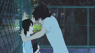 The boy was attacked by evil thoughts and pushed the girl against the fence. The anime "Child of the