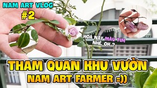 Vlog 2 | THĂM QUAN KHU VƯỜN MINI GIỮA HÀ NỘI CỦA NAM RÂU SÌ | NAM ART FARMER