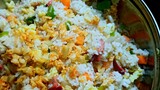 Easy to cook: egg fried rice (Jasmine rice)