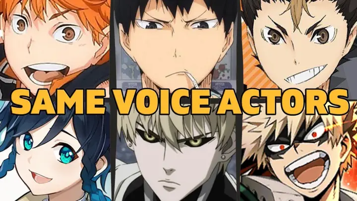 Haikyuu!! All Characters Japanese Dub Voice Actors Seiyuu Same Anime Characters