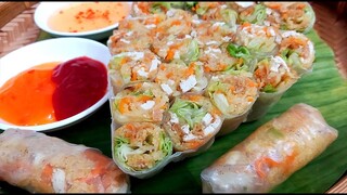 Món Bì Bún Chay l Thêm một món ăn chay ngon ít ngán vì có rau củ quả với Bì Bún chay