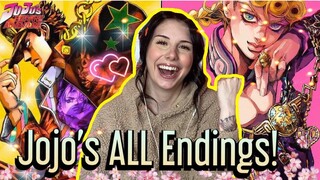GOOD NEWS FOR MY JOJO'S FANS + Jojo's Bizarre Adventure ALL ENDINGS 1-10 + REACTION + REVIEW
