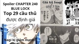 Spoiler Blue Lock Chapter 240!!?Nagi bị giảm mạnh?Isagi tăng x3 lần!?